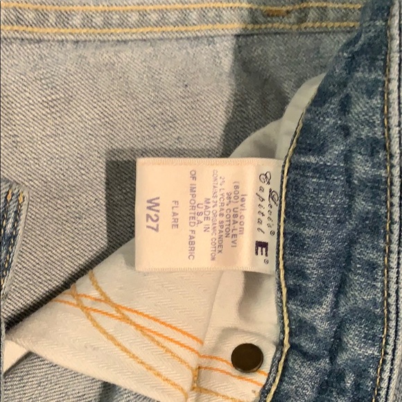 Levi’s Capital E MID-RISE FLARE jeans size W 27 - Picture 6 of 8